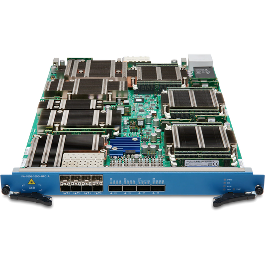 PA-7000, Network Processing Card with 8xSFP/SFP+, 4xQSFP+/QSFP28, auto speed sensing all ports, 32M sessions, field replaceable unit